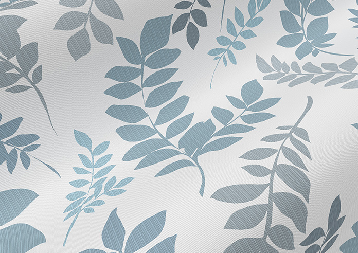 Breezy Leaves, Blue Hues - Roller Blind - Image 4